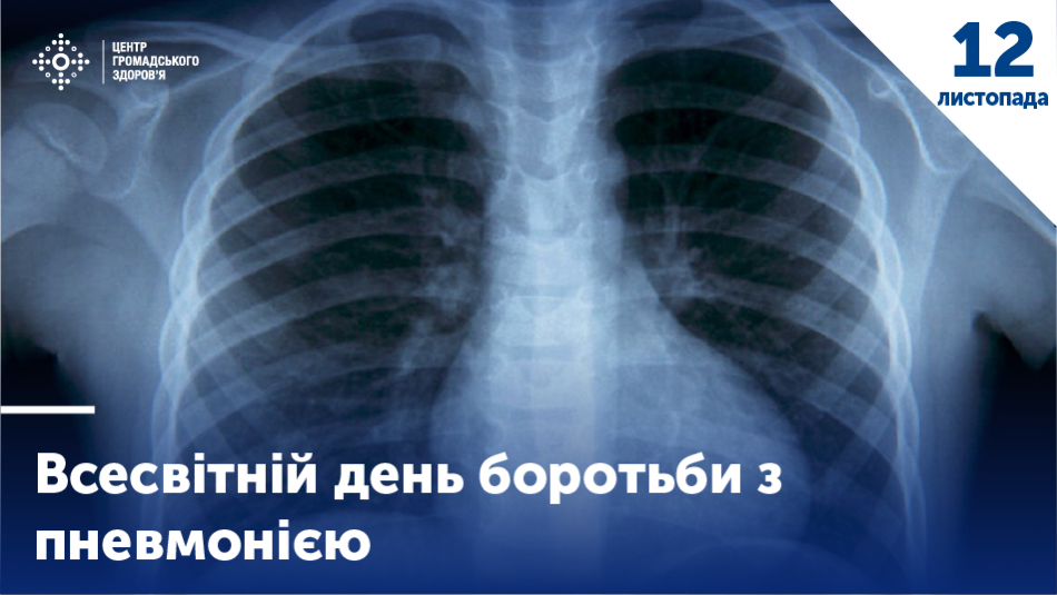 12 листопада - Всесвітній день боротьби із пневмонією