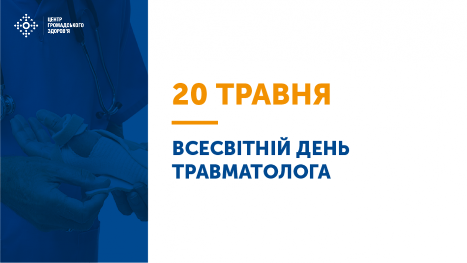 20 травня — Всесвітній день травматолога. Завершення весни та літню пору травматологи часто називають сезоном травм.