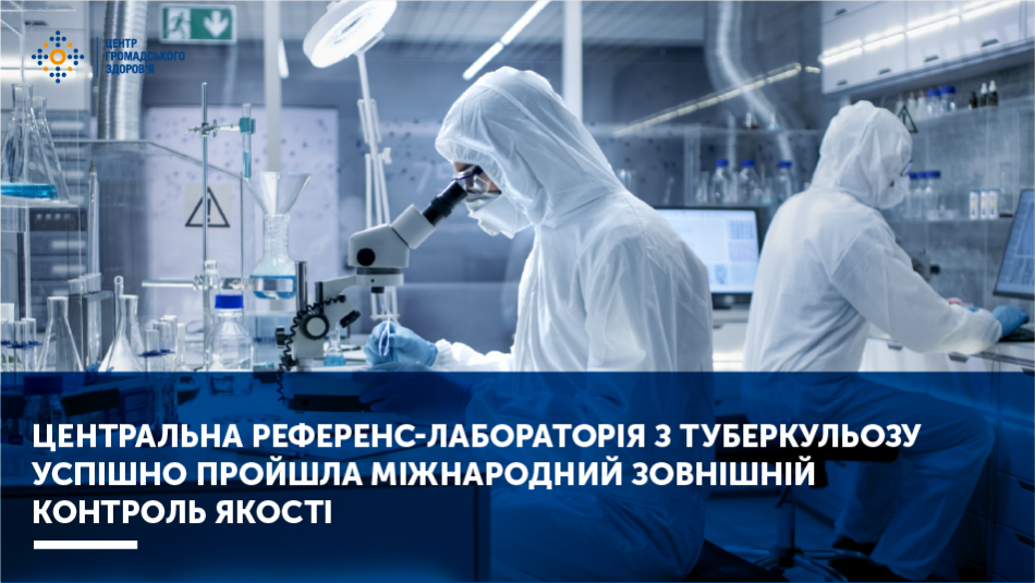 Центральна референс-лабораторія з туберкульозу успішно пройшла міжнародний зовнішній контроль якості