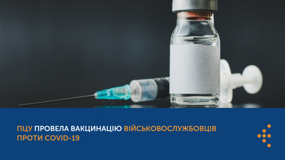 ПЦУ провела вакцинацію військовослужбовців проти COVID-19 