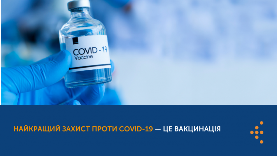 Найкращий захист проти COVID-19 — це вакцинація