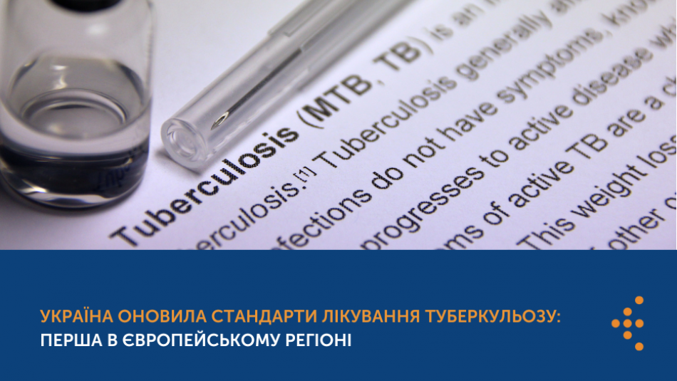 Перша в європейському регіоні: Україна оновила стандарти лікування туберкульозу