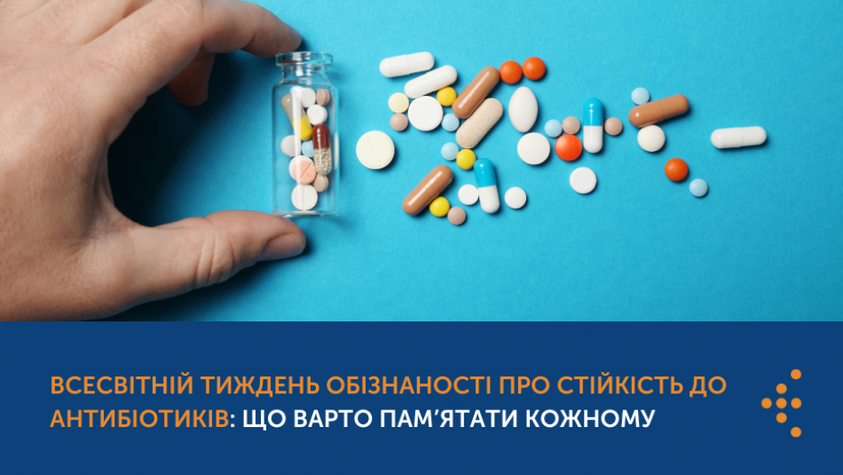 Всесвітній тиждень обізнаності про стійкість до антибіотиків: що варто пам’ятати кожному