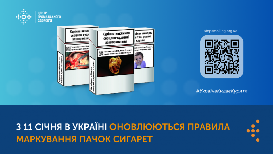 В Україні оновлюються правила маркування пачок сигарет: що зміниться та чому це важливо для збереження здоров’я (фото)