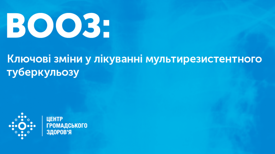 Опубліковані ключові зміни у лікуванні мультирезистентного та рифампіцин-резистентного туберкульозу в перекладі українською