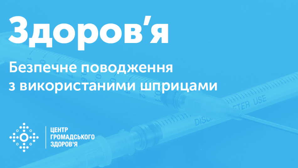 Безпечне поводження з використаними шприцами